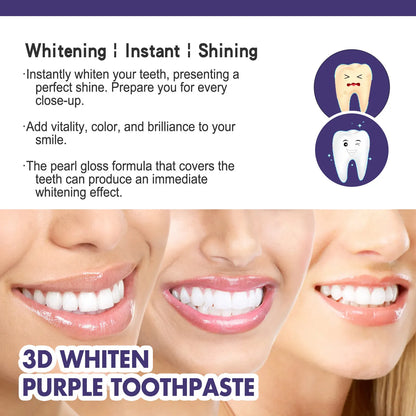 Teeth Whitening Purple Toothpaste